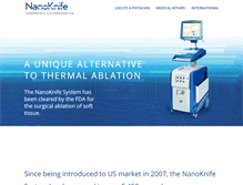 Tablet Screenshot of nanoknife.com